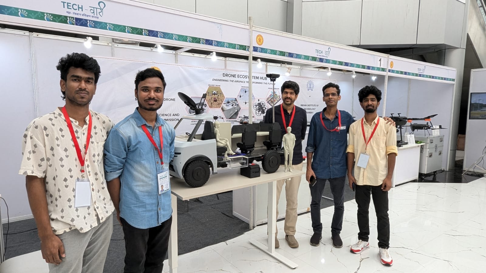 Lab members presented Maharashtra Drone Mission project's Ground Control Vehicle VR simulation to several Minister's and Employees of Maharashtra Government at Mantralaya, Mumbai.